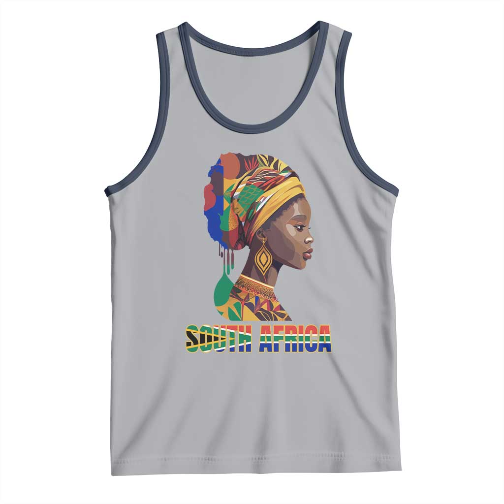 South Africa Pride Tank Top Black African Woman