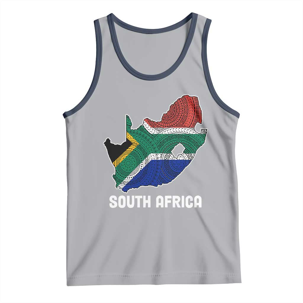 South Africa Pride Tank Top South African Flag Map