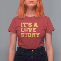 It’s a Love Story 87 T Shirt For Women Inspired Football Romance - Wonder Print Shop