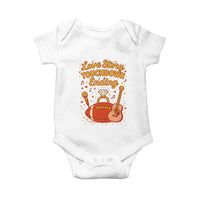 Love Story Touchdown Ending Baby Onesie Football And Music Engagement - Wonder Print Shop
