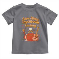 Love Story Touchdown Ending Toddler T Shirt Football And Music Engagement - Wonder Print Shop