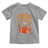 Love Story Touchdown Ending Toddler T Shirt Football And Music Engagement - Wonder Print Shop