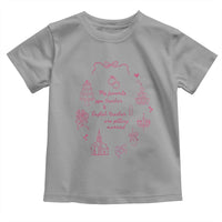 My Favorite Gym Teacher and English Teacher Are Getting Married Toddler T Shirt Retro Coquette Bow Wedding Love Story - Wonder Print Shop
