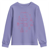 My Favorite Gym Teacher and English Teacher Are Getting Married Youth Sweatshirt Retro Coquette Bow Wedding Love Story - Wonder Print Shop