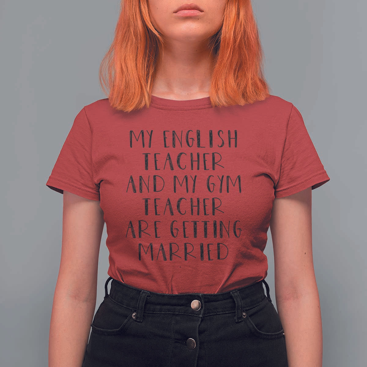 My English Teacher and Gym Teacher Are Getting Married T Shirt For Women Funny Romance Love Story - Wonder Print Shop