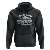 My English Teacher and Gym Teacher Are Getting Married Hoodie Vintage Car Wedding Getaway - Wonder Print Shop
