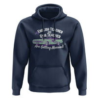 My English Teacher and Gym Teacher Are Getting Married Hoodie Vintage Car Wedding Getaway - Wonder Print Shop