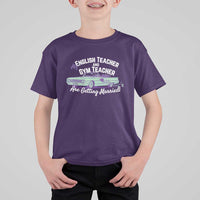 My English Teacher and Gym Teacher Are Getting Married T Shirt For Kid Vintage Car Wedding Getaway - Wonder Print Shop