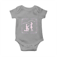 My English Teacher and Gym Teacher Are Getting Married Baby Onesie She Said Yes Love Story Romance - Wonder Print Shop