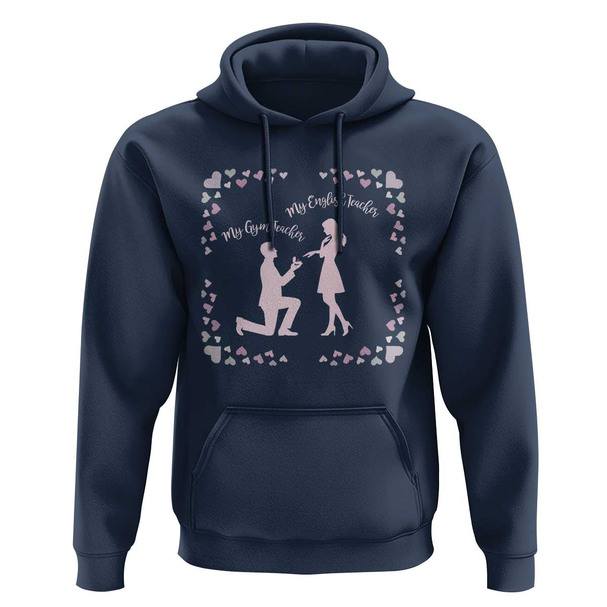 My English Teacher and Gym Teacher Are Getting Married Hoodie She Said Yes Love Story Romance - Wonder Print Shop