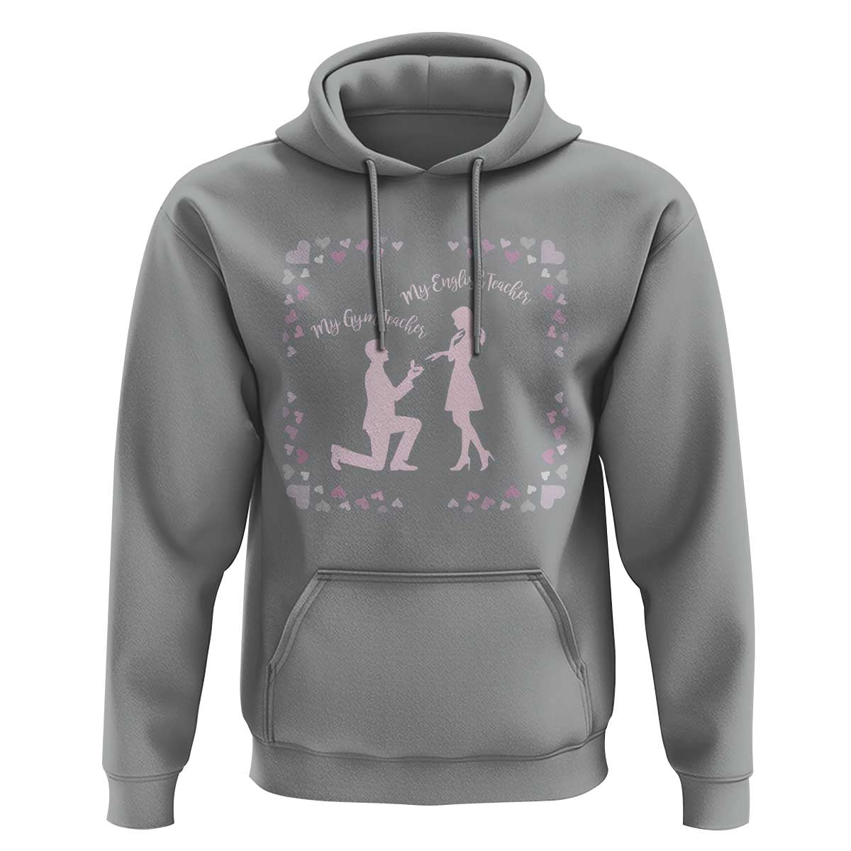 My English Teacher and Gym Teacher Are Getting Married Hoodie She Said Yes Love Story Romance - Wonder Print Shop
