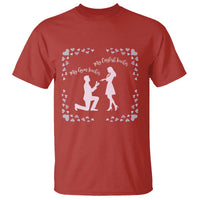 My English Teacher and Gym Teacher Are Getting Married T Shirt She Said Yes Love Story Romance - Wonder Print Shop