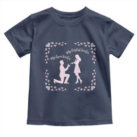 My English Teacher and Gym Teacher Are Getting Married Toddler T Shirt She Said Yes Love Story Romance - Wonder Print Shop