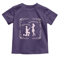 My English Teacher and Gym Teacher Are Getting Married Toddler T Shirt She Said Yes Love Story Romance - Wonder Print Shop