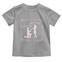 My English Teacher and Gym Teacher Are Getting Married Toddler T Shirt She Said Yes Love Story Romance - Wonder Print Shop