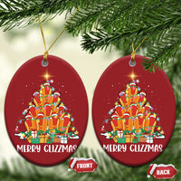 Merry Glizzmas Christmas Ornament Funny Hotdog Christmas Tree - Wonder Print Shop
