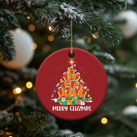 Merry Glizzmas Christmas Ornament Funny Hotdog Christmas Tree - Wonder Print Shop