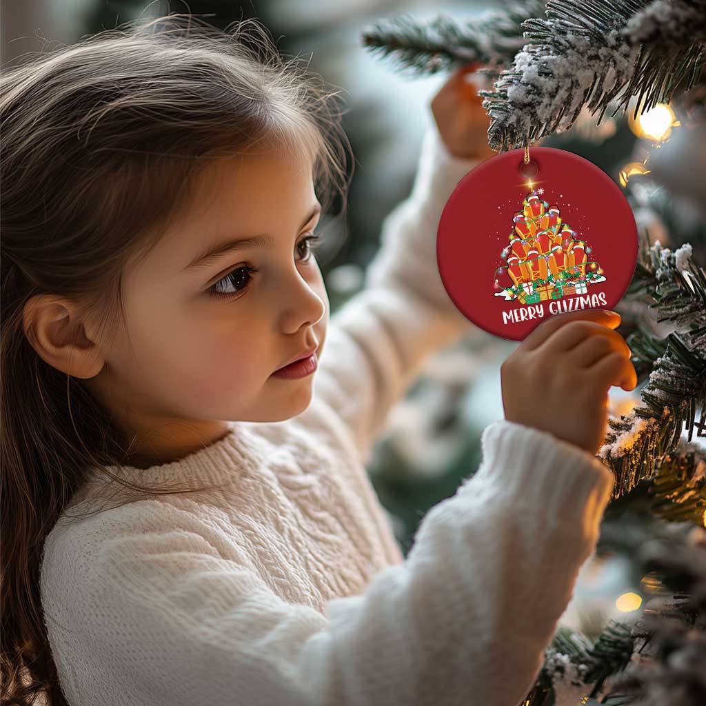 Merry Glizzmas Christmas Ornament Funny Hotdog Christmas Tree - Wonder Print Shop