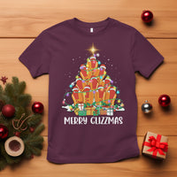Merry Glizzmas T Shirt Funny Hotdog Christmas Tree - Wonder Print Shop