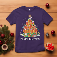 Merry Glizzmas T Shirt Funny Hotdog Christmas Tree - Wonder Print Shop