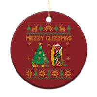 Merry Glizzmas Christmas Ornament Funny Hotdog Xmas Tree Hot Ugly Christmas - Wonder Print Shop