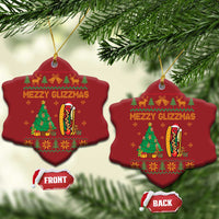 Merry Glizzmas Christmas Ornament Funny Hotdog Xmas Tree Hot Ugly Christmas - Wonder Print Shop