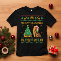 Merry Glizzmas T Shirt Funny Hotdog Xmas Tree Hot Ugly Christmas - Wonder Print Shop