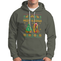 Merry Glizzmas Hoodie Funny Hotdog Xmas Tree Hot Ugly Christmas - Wonder Print Shop