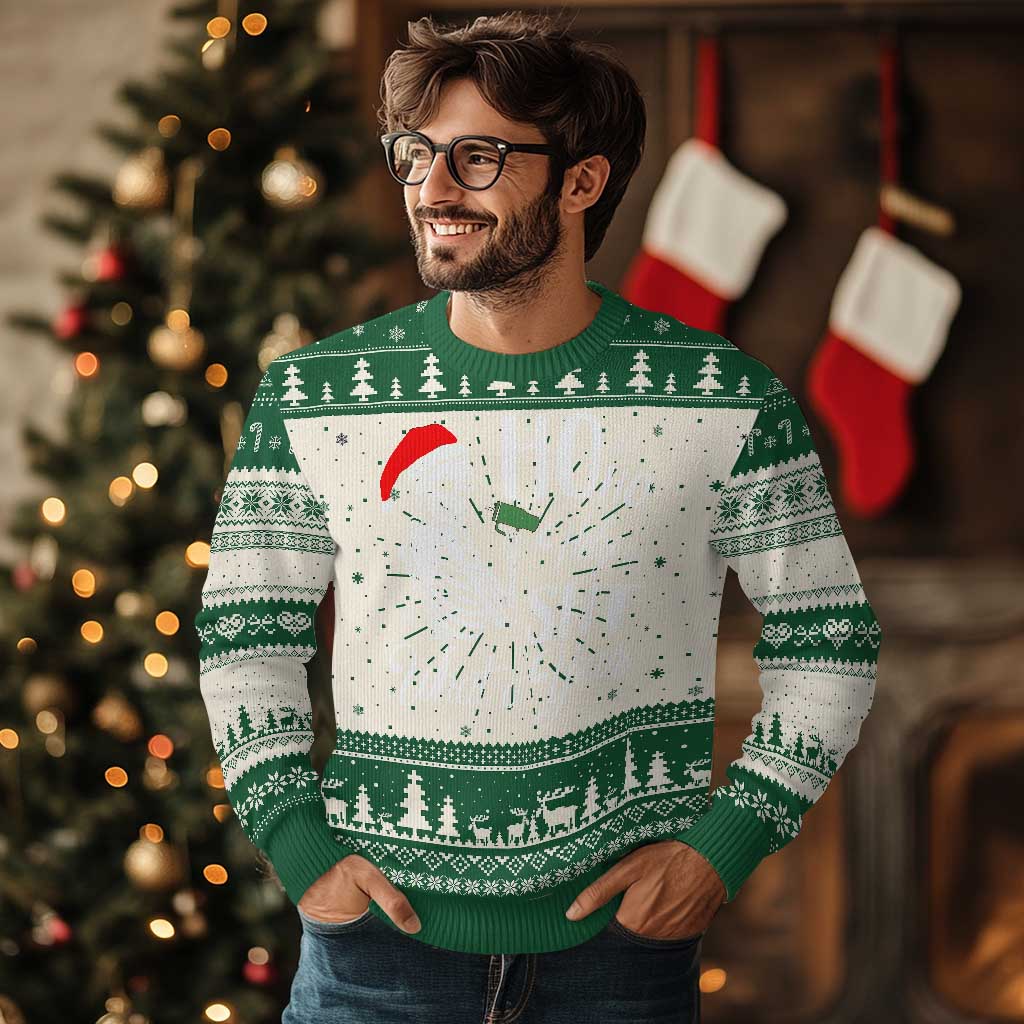 Skeleton Christmas Ugly Christmas Sweater Ho Ho Holy Shit What A Year Funny Boujee Xmas Vibe - Wonder Print Shop