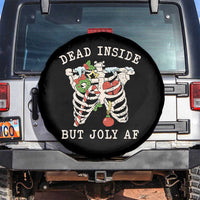 Skeleton Christmas Spare Tire Cover Dead Inside But Jolly AF Xmas Vibe