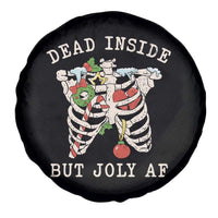 Skeleton Christmas Spare Tire Cover Dead Inside But Jolly AF Xmas Vibe