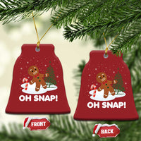 Gingerbread Christmas Ornament Oh Snap Funny Christmas Cookie Baking Squad - Wonder Print Shop
