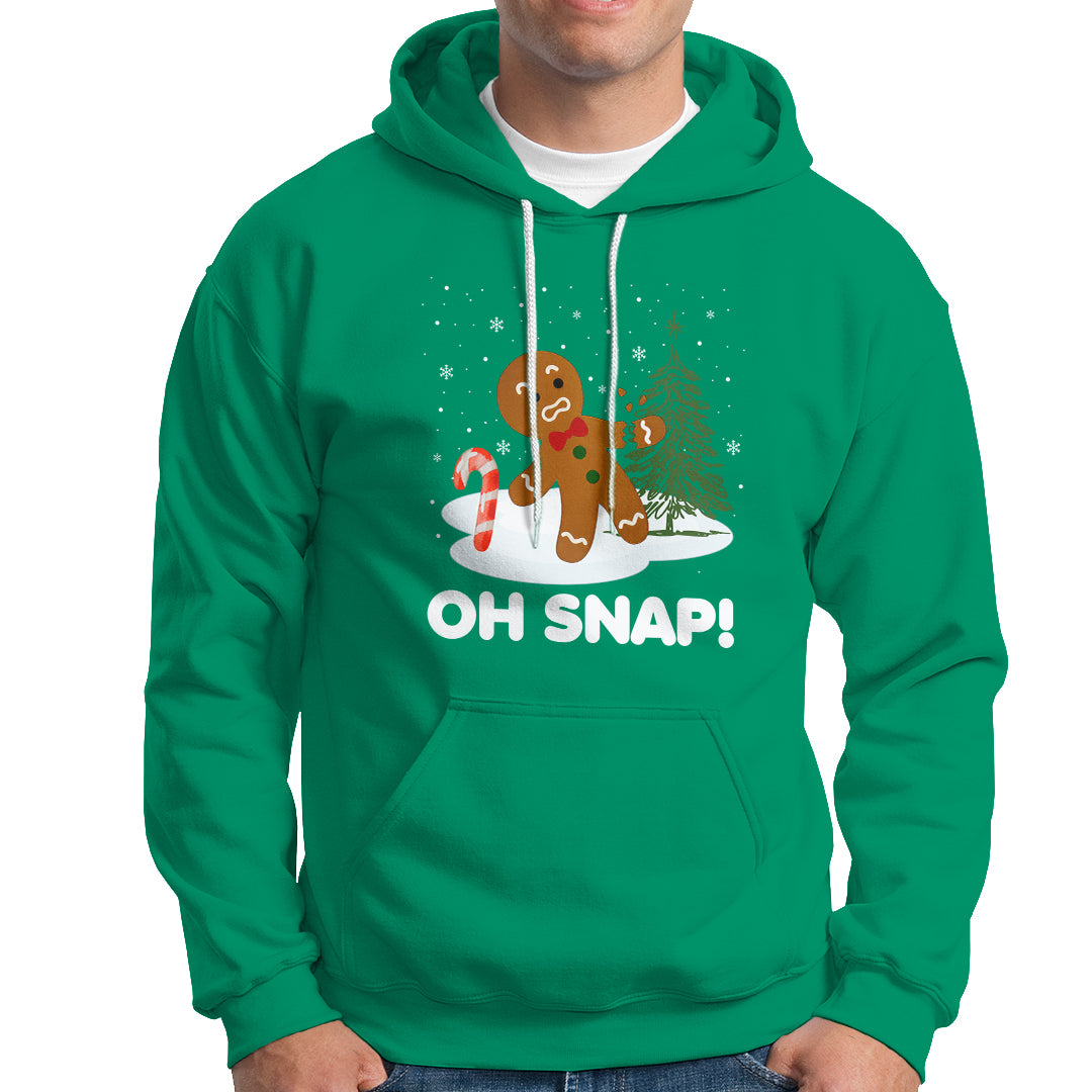 Gingerbread Hoodie Oh Snap Funny Christmas Cookie Baking Squad - Wonder Print Shop