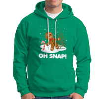 Gingerbread Hoodie Oh Snap Funny Christmas Cookie Baking Squad - Wonder Print Shop