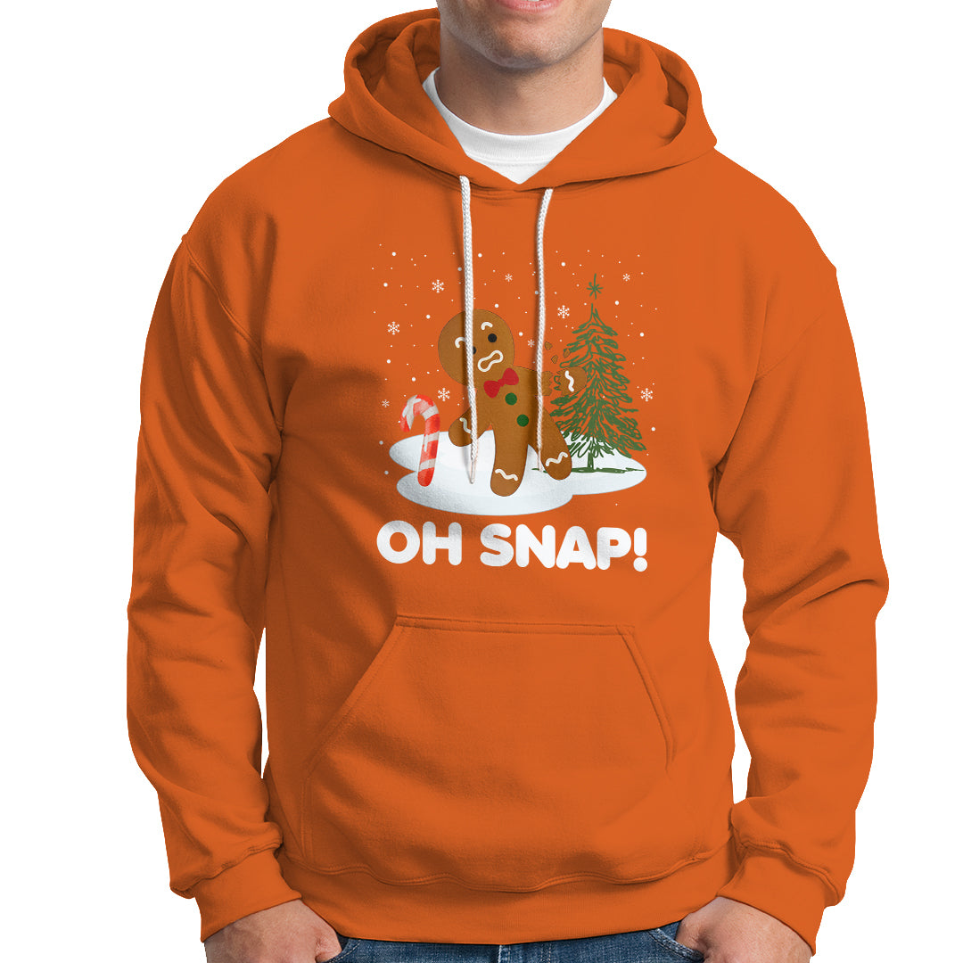 Gingerbread Hoodie Oh Snap Funny Christmas Cookie Baking Squad - Wonder Print Shop
