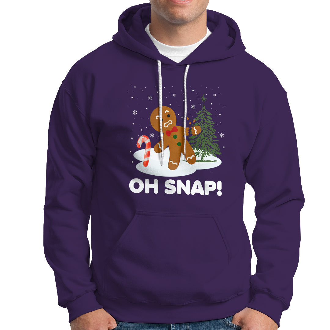 Gingerbread Hoodie Oh Snap Funny Christmas Cookie Baking Squad - Wonder Print Shop