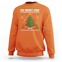Ugly Christmas Sweatshirt Oh What Fun Boujee Christmas Tree Funny - Wonder Print Shop