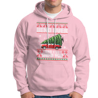 Funny Christmas Hoodie Bend Over And I'll Show You Merry Xmas Tree Ugly Sweater - Wonder Print Shop
