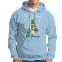 Reading Christmas Hoodie Merry Bookmas Books Pine Xmas Tree Funny - Wonder Print Shop