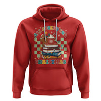 Reading Christmas Hoodie All Booked For Xmas Books and Cocoa Lover - Wonder Print Shop
