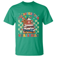Reading Christmas T Shirt All Booked For Xmas Books and Cocoa Lover - Wonder Print Shop
