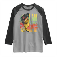 I Am Black History Raglan Shirt Afro Black Woman African American Pride