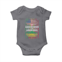African American Pride Baby Onesie American Grown With African Roots African American Flag Tree