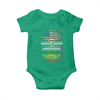 African American Pride Baby Onesie American Grown With African Roots African American Flag Tree
