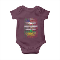 African American Pride Baby Onesie American Grown With African Roots African American Flag Tree