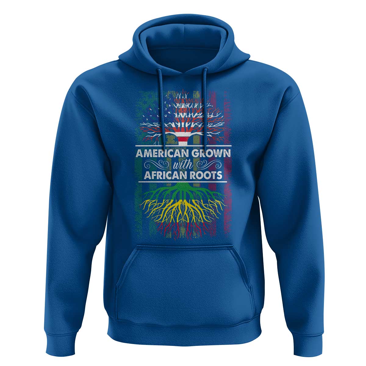 African American Pride Hoodie American Grown With African Roots African American Flag Tree