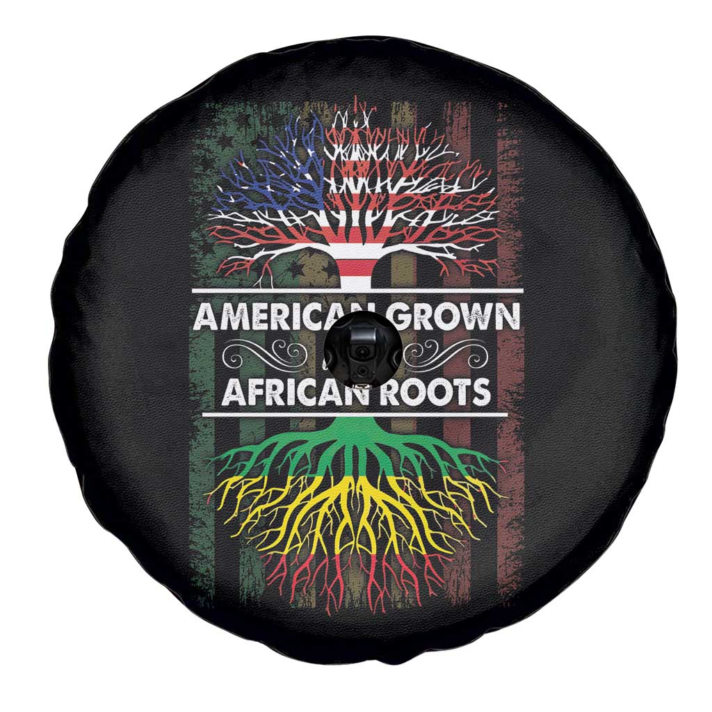 African American Pride Spare Tire Cover American Grown With African Roots African American Flag Tree