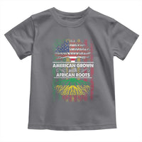 African American Pride Toddler T Shirt American Grown With African Roots African American Flag Tree