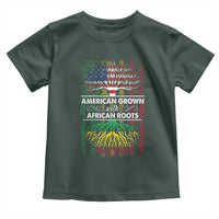 African American Pride Toddler T Shirt American Grown With African Roots African American Flag Tree