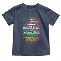 African American Pride Toddler T Shirt American Grown With African Roots African American Flag Tree